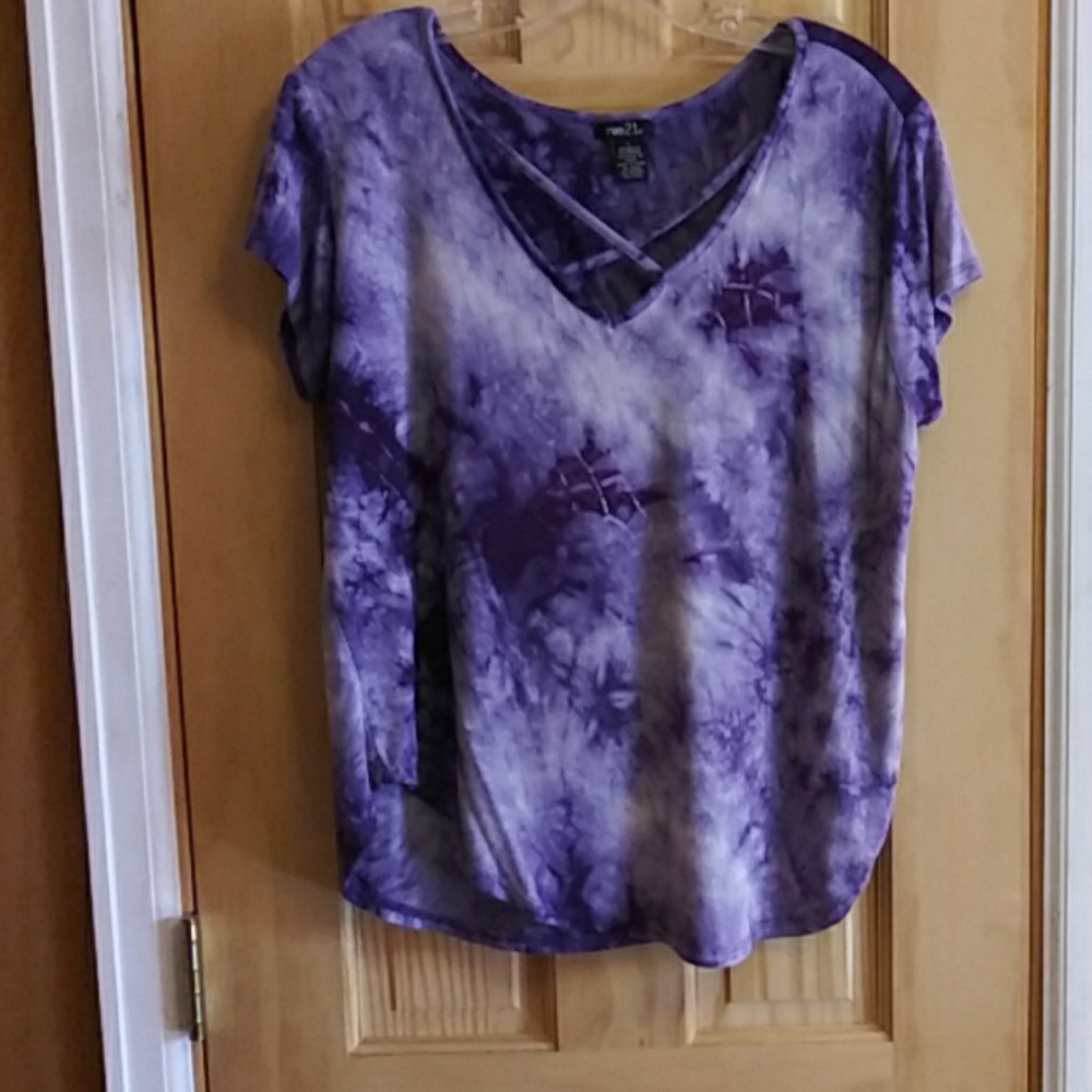 Purple tie dye top